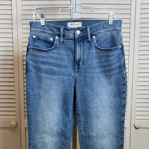 Madewell Kick Out Crop Jeans  Oneida Wash Stretch Size 27 - Picture 7 of 16